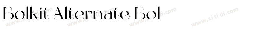 Bolkit Alternate Bol字体转换